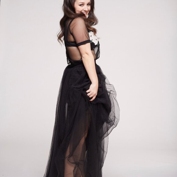 Gala Black Tulle tutu skirt - Picture 2 of 9